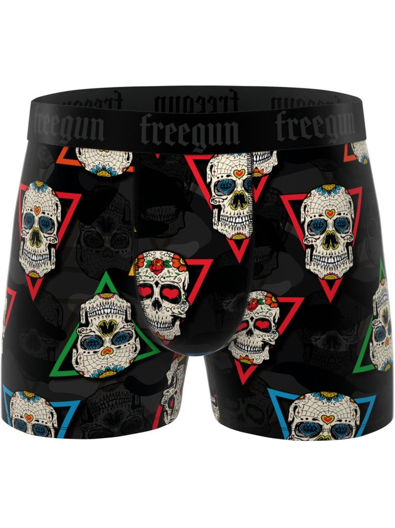 Lot de 4 boxers homme Rock Da Summer  Freegun Rouge - Kiabi