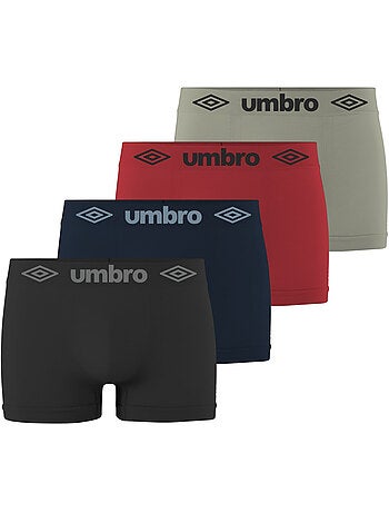 Lot de 4 boxers homme sans couture seamless umbro