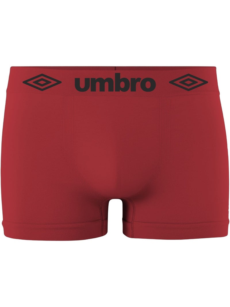 Lot de 4 boxers homme sans couture seamless umbro Rouge - Kiabi