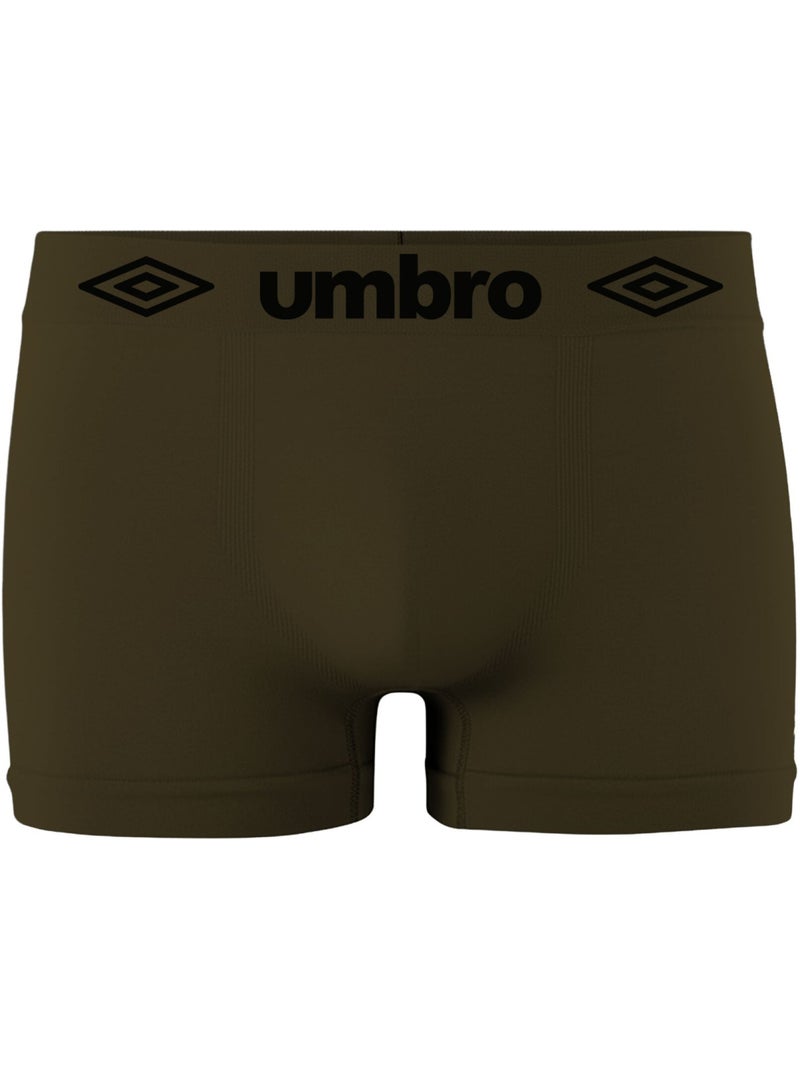 Lot de 4 boxers homme sans couture seamless umbro Vert kaki - Kiabi