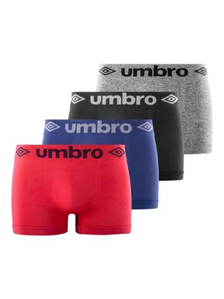 Lot de 4 Boxers homme sans couture Umbro