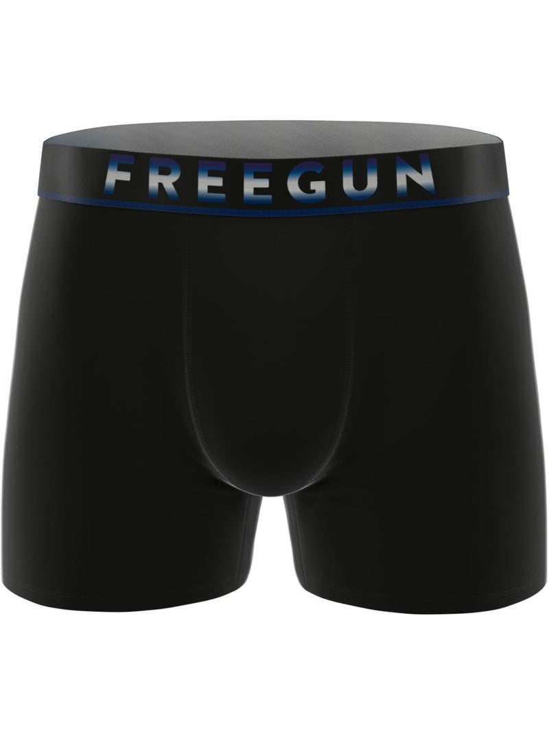 Lot de 4 boxers homme signature dave coolin freegun Vert kaki - Kiabi