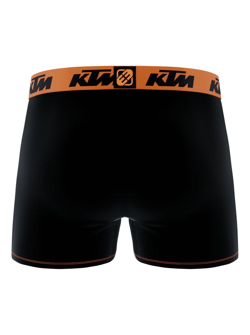 Lot de 4 boxers homme Uni Ktm Noir - Kiabi