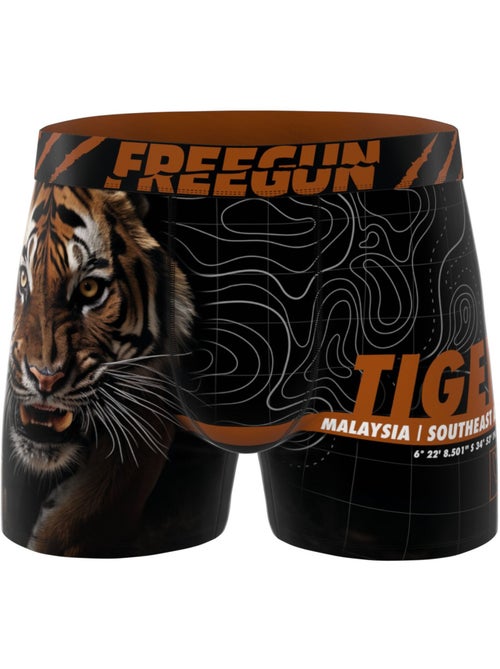 Lot de 4 boxers homme Wild Life Freegun - Kiabi