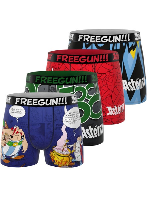 Lot de 4 boxers junior asterix freegun - Kiabi