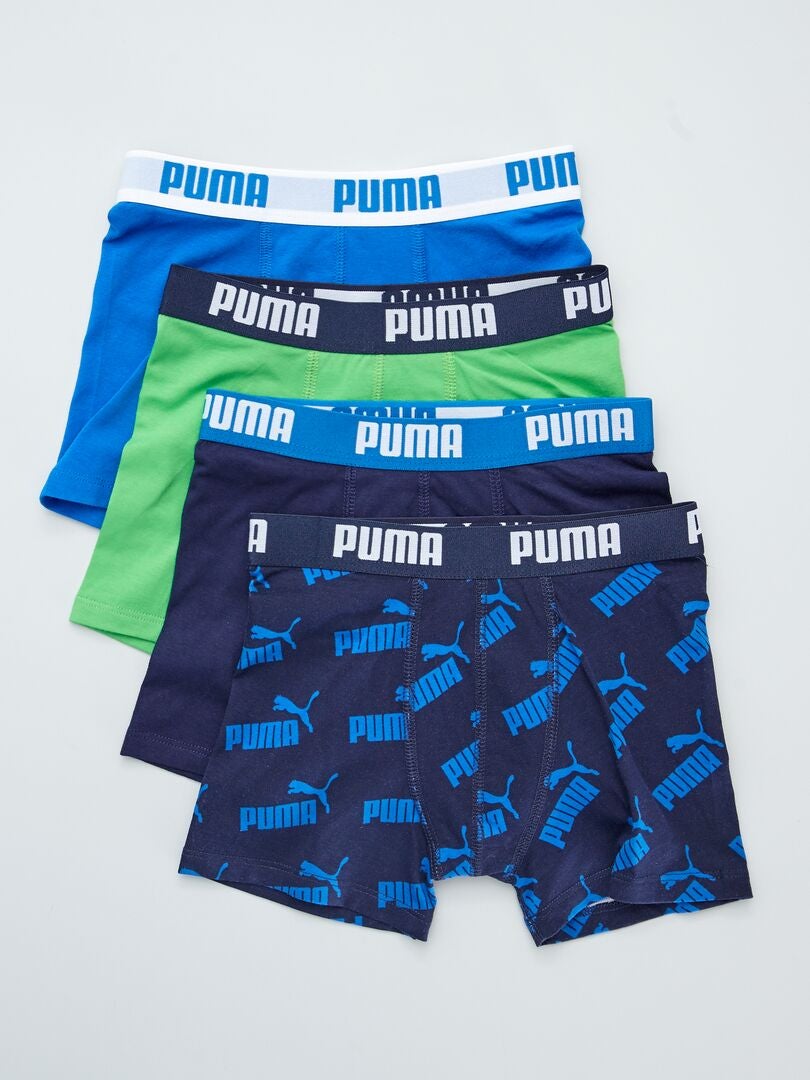 Lot de 4 boxers 'Puma' Bleu - Kiabi