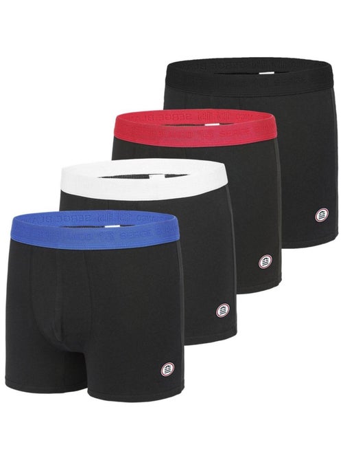 Lot de 4 Boxers Serge Blanco coton homme Hype Serge Blanco - Kiabi