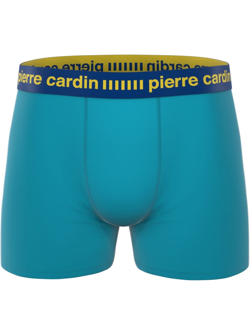 Lot de 4 boxers soft touch homme colorés modèle karl pierre cardin Rose - Kiabi