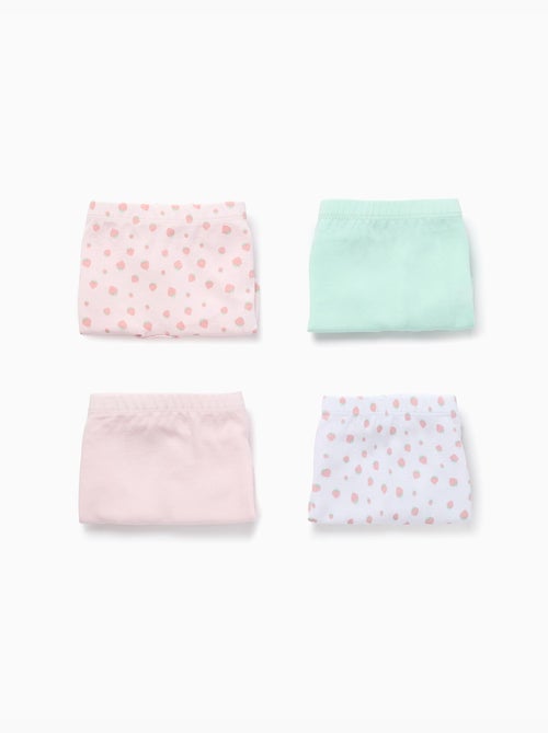 Lot de 4 boxers unis/à imprimés - Kiabi