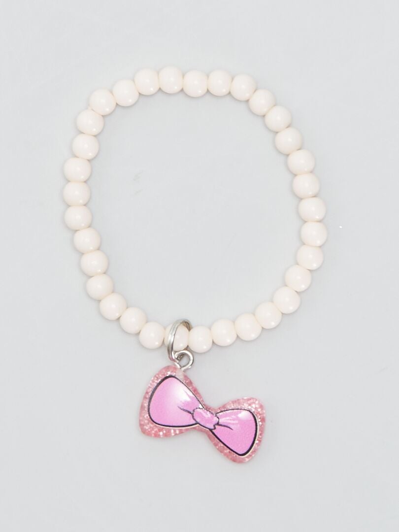 Lot de 4 bracelets de perles 'Disney' 'Marie' Rose - Kiabi