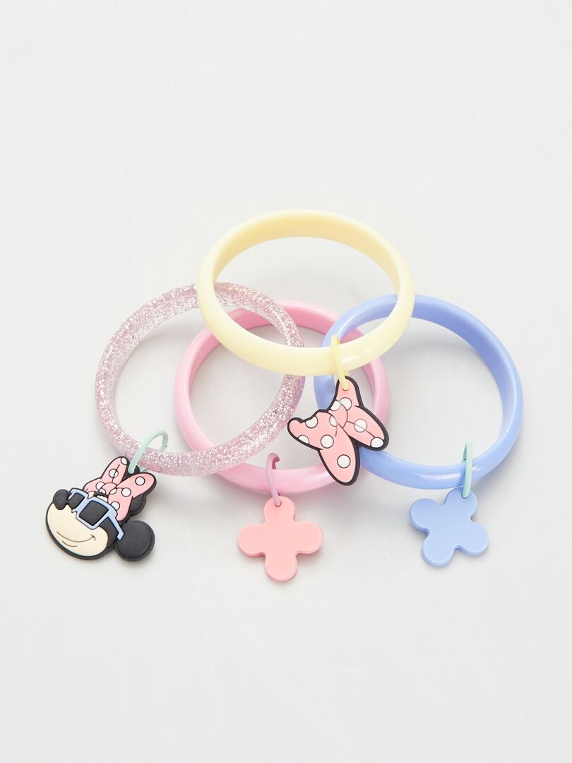 Lot de 4 bracelets 'Minnie' Rose - Kiabi