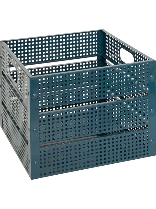 Lot de 4 caisses de rangement en acier ajouré AZAE - Kiabi