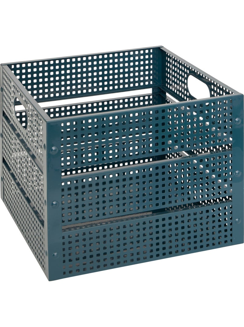Lot de 4 caisses de rangement en acier ajouré AZAE Transparent - Kiabi