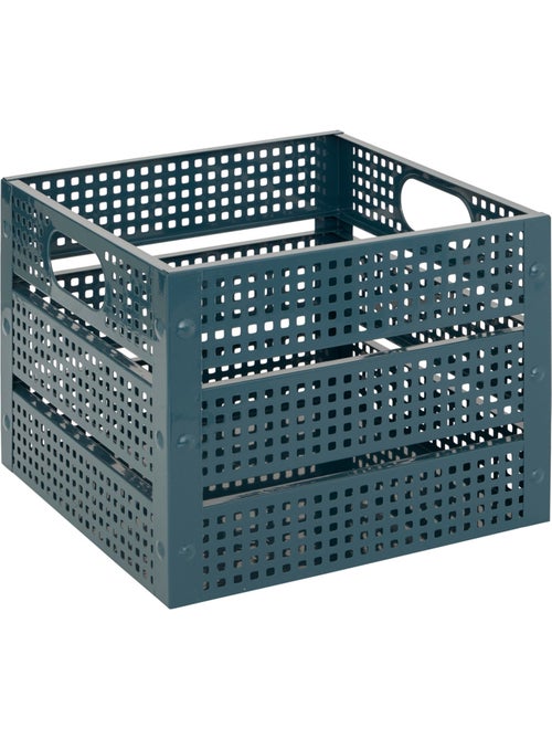 Lot de 4 caisses de rangement en acier ajouré AZAE - Kiabi