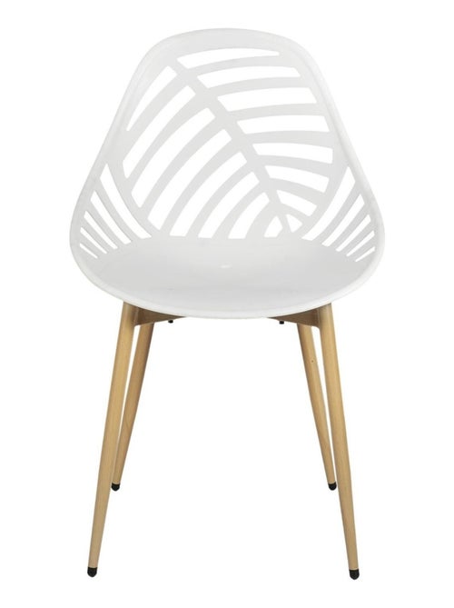 Lot de 4 chaises avec dossier ajouré ALAMEDA - Kiabi