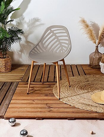 Lot de 4 chaises avec dossier ajouré ALAMEDA