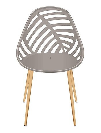 Lot de 4 chaises avec dossier ajouré ALAMEDA