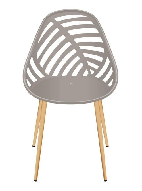 Lot de 4 chaises avec dossier ajouré ALAMEDA - Kiabi