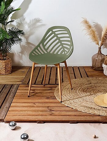 Lot de 4 chaises avec dossier ajouré ALAMEDA
