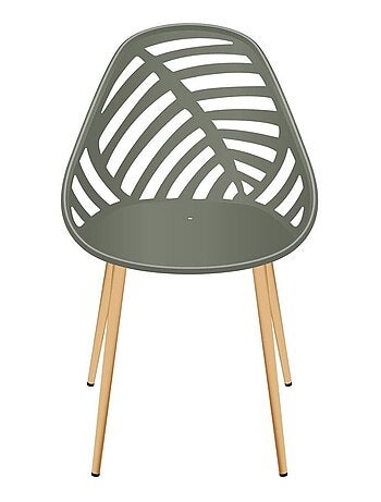 Lot de 4 chaises avec dossier ajouré ALAMEDA