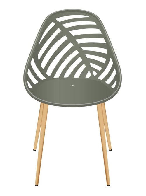 Lot de 4 chaises avec dossier ajouré ALAMEDA - Kiabi