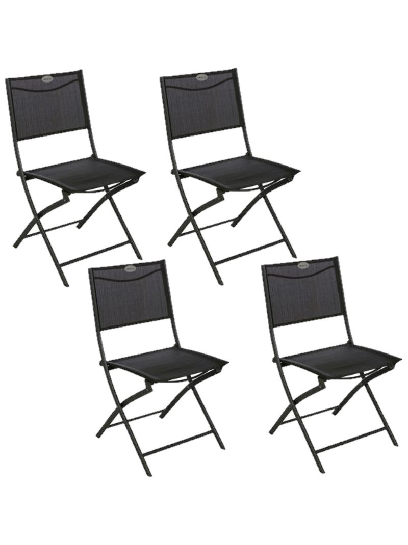Lot de 4 Chaises de jardin pliables Modula Gris - Kiabi
