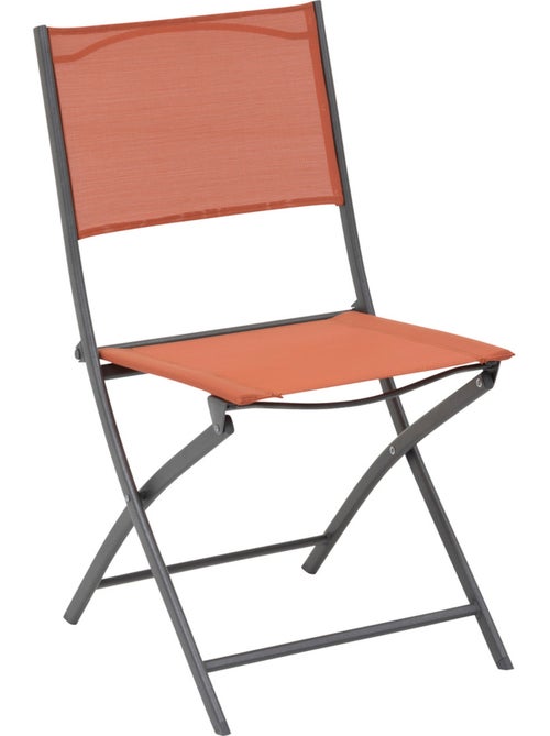 Lot de 4 chaises de jardin pliantes en acier MODULA - Kiabi Lot de 4 chaises de jardin pliantes en acier MODULA - Kiabi