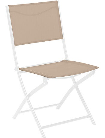 Lot de 4 chaises de jardin pliantes en acier MODULA