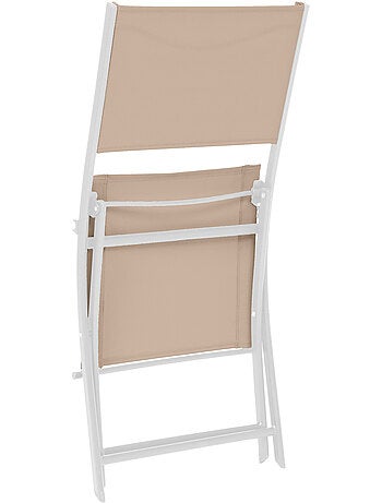 Lot de 4 chaises de jardin pliantes en acier MODULA