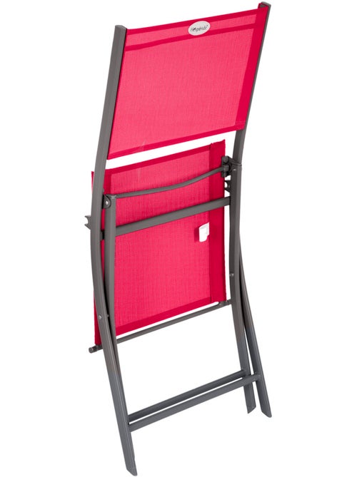 Lot de 4 chaises de jardin pliantes en acier MODULA - Kiabi Lot de 4 chaises de jardin pliantes en acier MODULA - Kiabi
