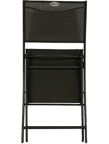 Lot de 4 chaises de jardin pliantes en acier MODULA