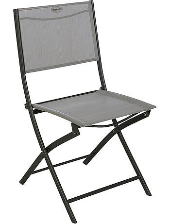 Lot de 4 chaises de jardin pliantes en acier MODULA