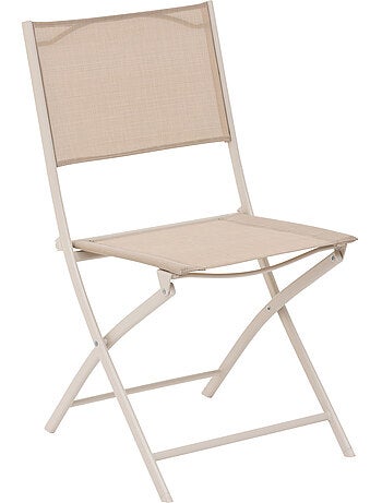 Lot de 4 chaises de jardin pliantes en acier MODULA