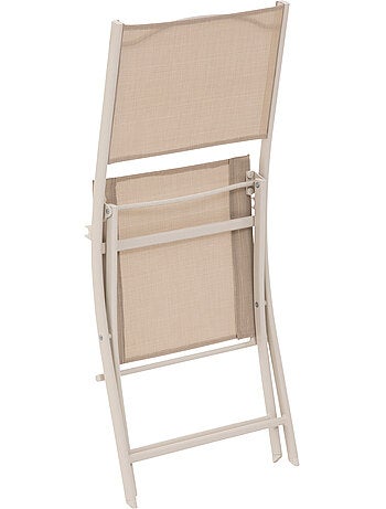 Lot de 4 chaises de jardin pliantes en acier MODULA
