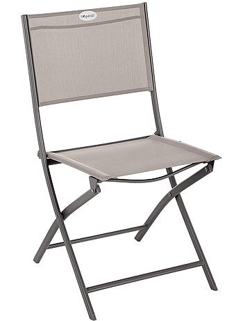 Lot de 4 chaises de jardin pliantes en acier MODULA