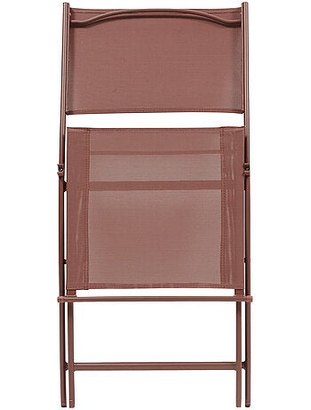 Lot de 4 chaises de jardin pliantes en acier MODULA