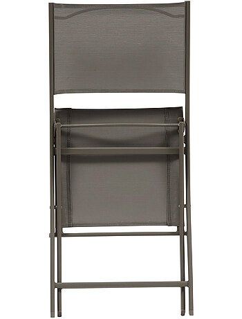 Lot de 4 chaises de jardin pliantes en acier MODULA