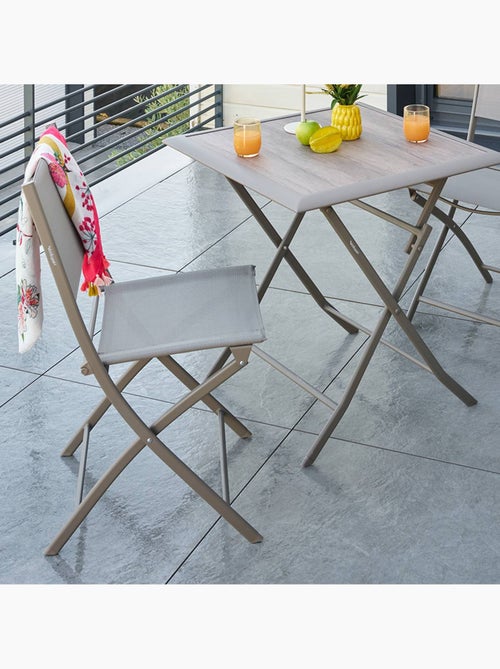 Lot de 4 chaises de jardin pliantes en acier MODULA - Kiabi Lot de 4 chaises de jardin pliantes en acier MODULA - Kiabi