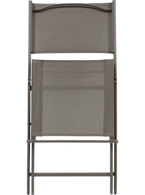 Lot de 4 chaises de jardin pliantes en acier MODULA - Kiabi Lot de 4 chaises de jardin pliantes en acier MODULA - Kiabi
