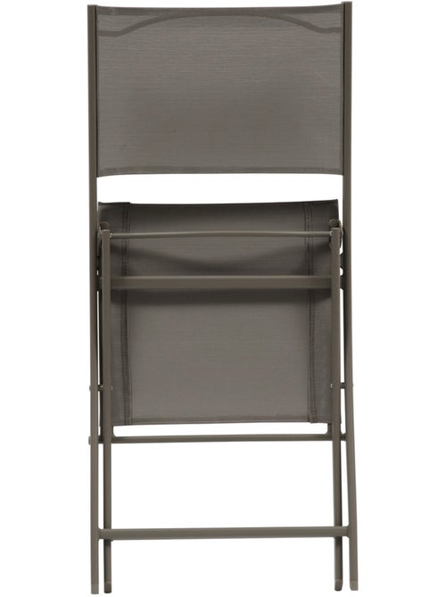 Lot de 4 chaises de jardin pliantes en acier MODULA - Kiabi Lot de 4 chaises de jardin pliantes en acier MODULA - Kiabi