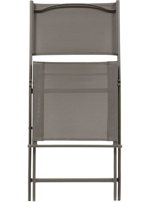 Lot de 4 chaises de jardin pliantes en acier MODULA - Kiabi