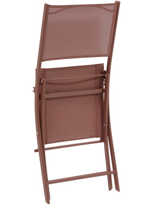 Lot de 4 chaises de jardin pliantes en acier MODULA - Kiabi Lot de 4 chaises de jardin pliantes en acier MODULA - Kiabi