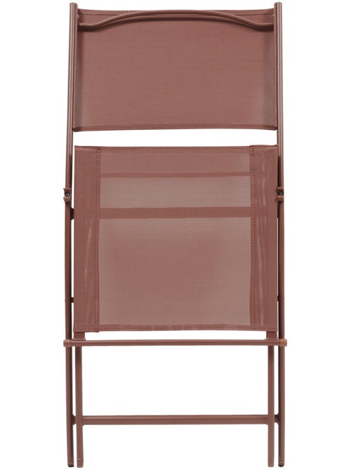 Lot de 4 chaises de jardin pliantes en acier MODULA - Kiabi Lot de 4 chaises de jardin pliantes en acier MODULA - Kiabi