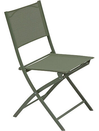 Lot de 4 chaises de jardin pliantes en acier MODULA