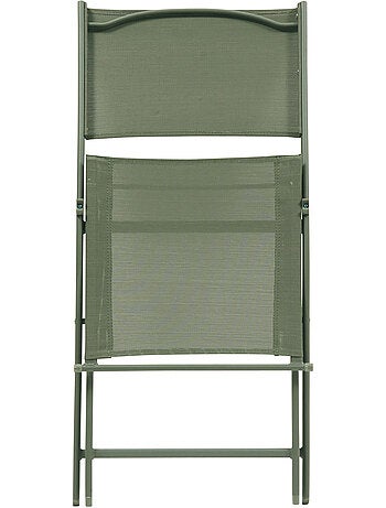Lot de 4 chaises de jardin pliantes en acier MODULA