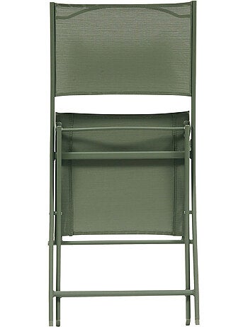 Lot de 4 chaises de jardin pliantes en acier MODULA