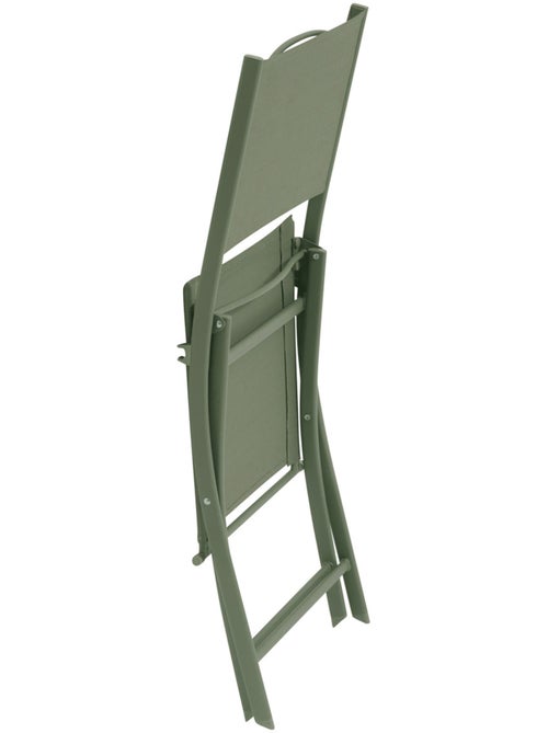 Lot de 4 chaises de jardin pliantes en acier MODULA - Kiabi Lot de 4 chaises de jardin pliantes en acier MODULA - Kiabi