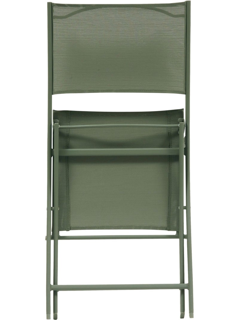 Lot de 4 chaises de jardin pliantes en acier MODULA Vert clair - Kiabi