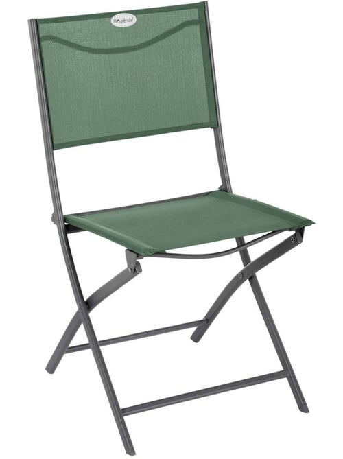 Lot de 4 chaises de jardin pliantes en acier MODULA - Kiabi