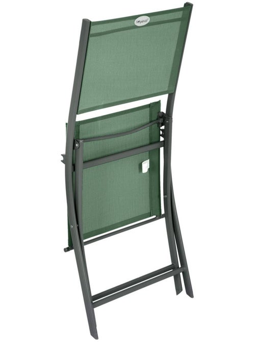 Lot de 4 chaises de jardin pliantes en acier MODULA - Kiabi